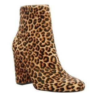 Steve Madden Women's Leather Pixie Leopard Real